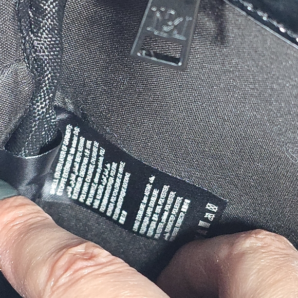 Badgley Mischka Diamond Quilted Nylon Studded Zip Backpack Vegan Leather Tweed - Picture 15 of 16